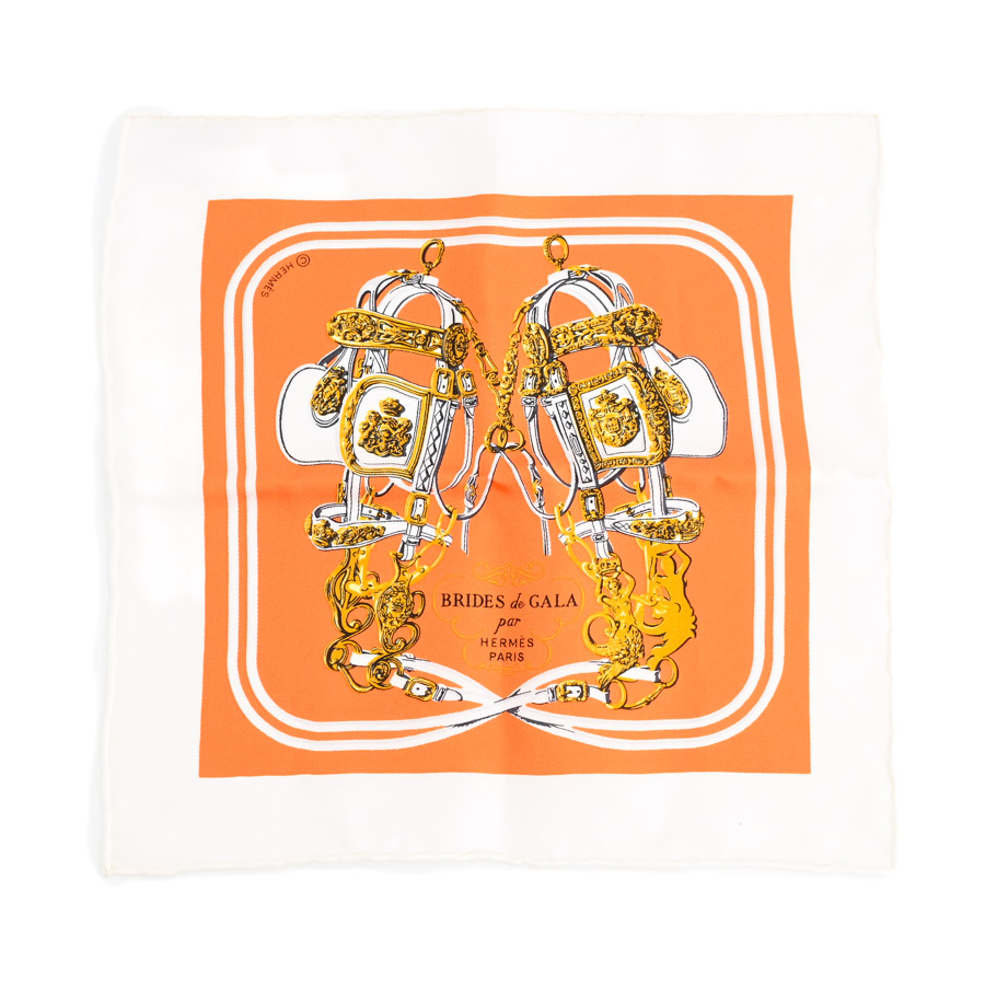 【中古A品】  エルメス カレ20   シルク 銀座