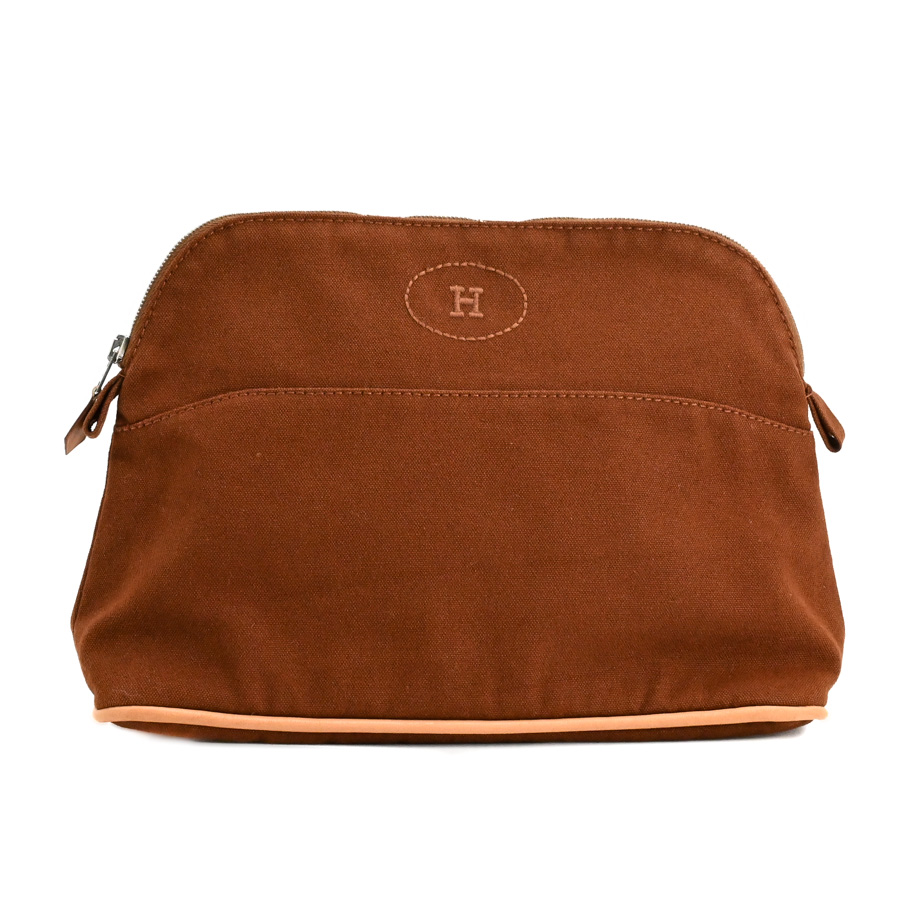 【中古A品】  エルメス ボリードポーチMM   キャンバス 元町本店