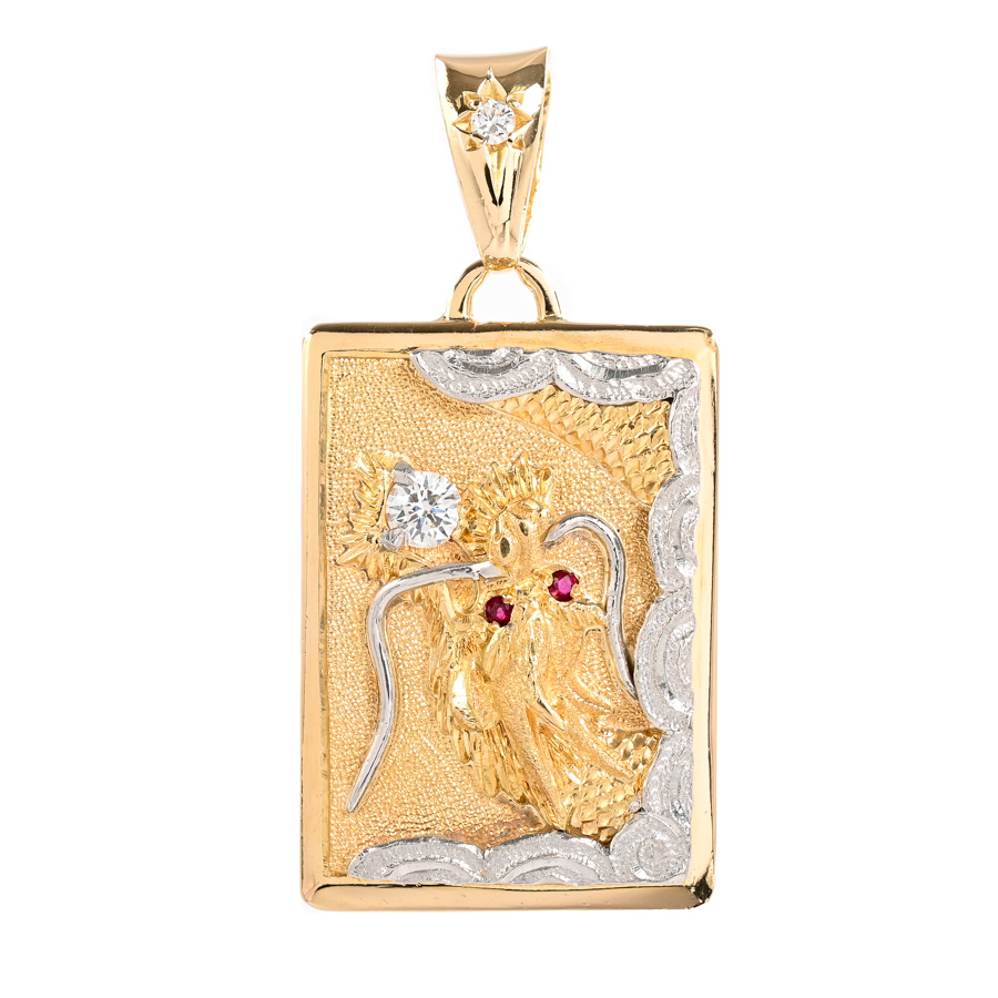 【中古A品】  ノンブランドジュエリー 昇り龍   Pt900/K18YG THE YOKOHAMA FRONT