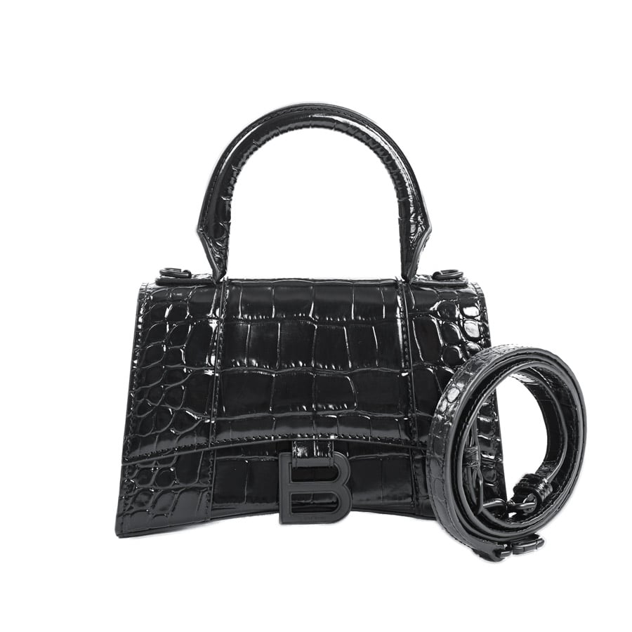 【中古A品】  バレンシアガ アワーグラスXS  592833 型押しレザー 新宿歌舞伎町店