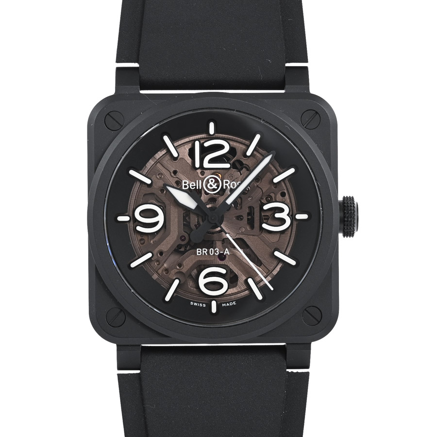 【中古A品】  ベルアンドロス BR-03 SKELETON BLACK CERAMIC  BR03A-BL-SKCE/SRB セラミック 新宿歌舞伎町店