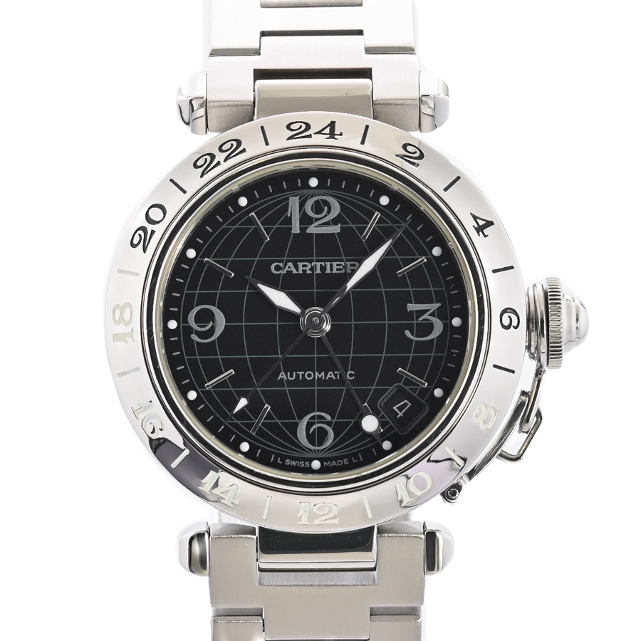【中古A品】  カルティエ パシャC メリディアン  W31079M7 ステンレス THE YOKOHAMA FRONT