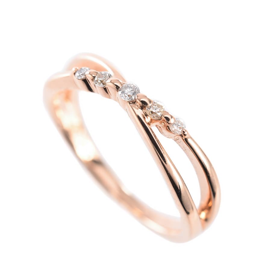 【中古A品】  ヨンドシー ダイヤ リング   K10ピンクゴールド 横浜関内店