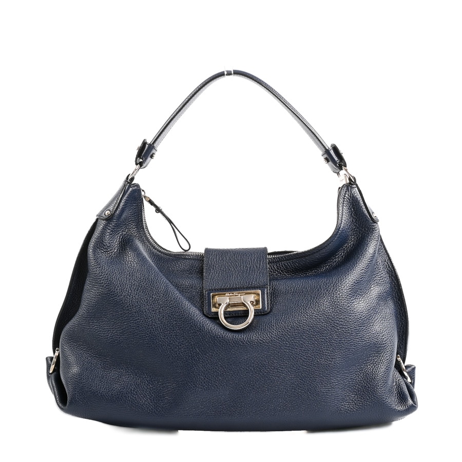 【中古A品】  フェラガモ ワンショルダーバッグ  EZ-21 D757 型押しレザー 元町本店