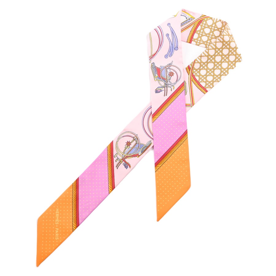 【中古A品】  エルメス ツイリー   シルク 銀座