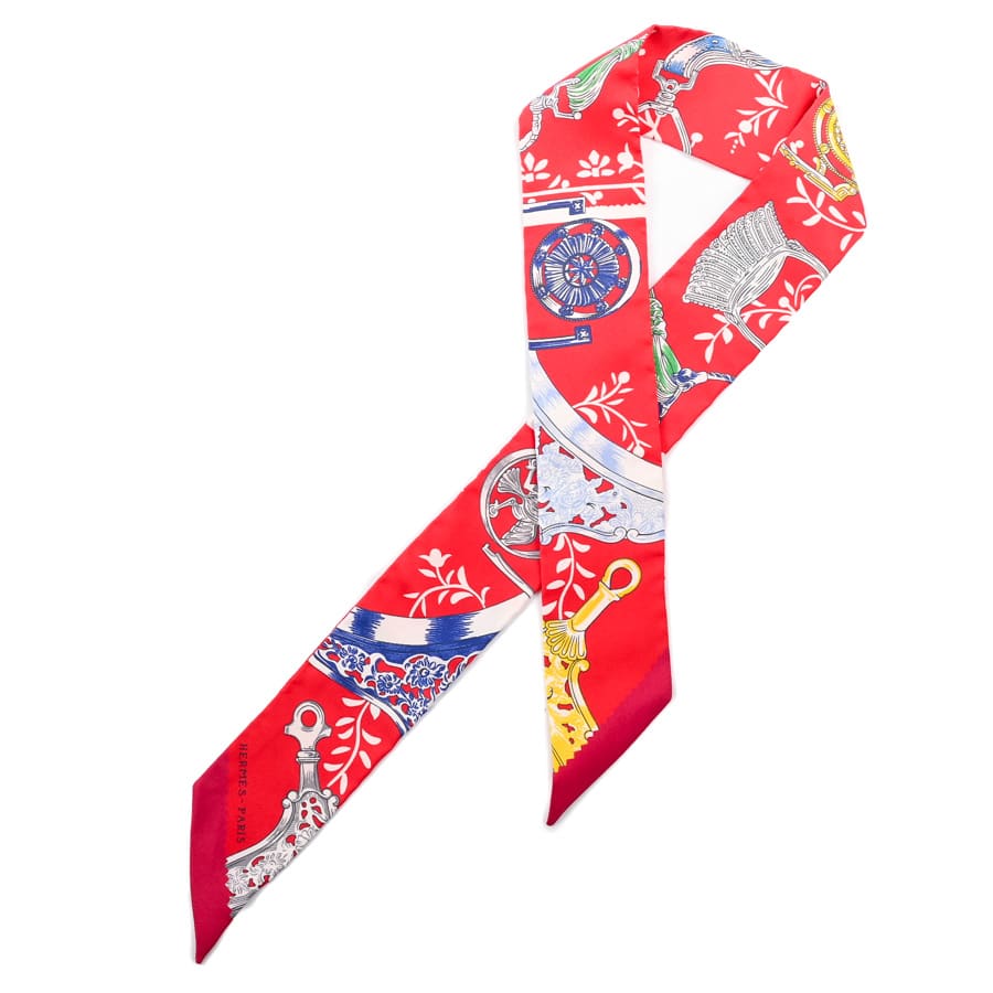 【中古A品】  エルメス ツイリー   シルク 元町本店