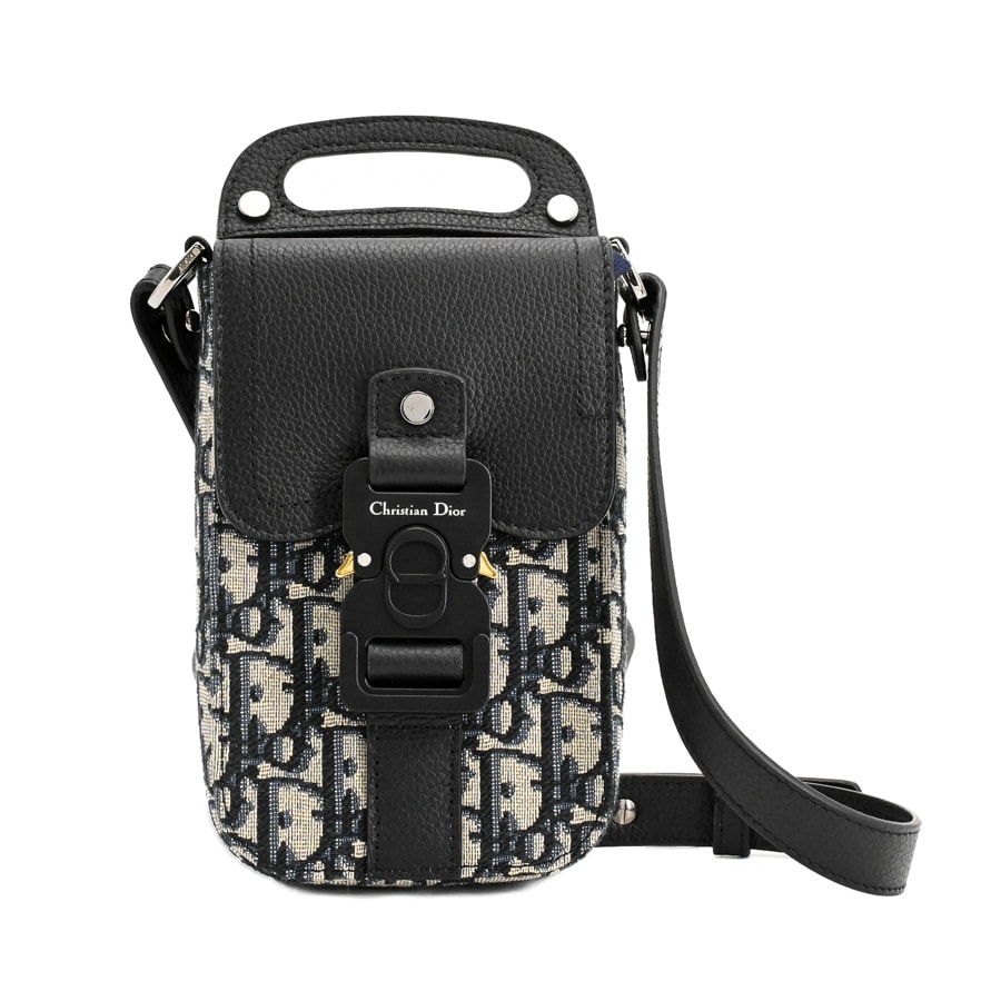 【中古SA品】  ディオール サドルバーティカルポーチ  2ADCA446YKS_H27E ジャガード 新宿歌舞伎町店