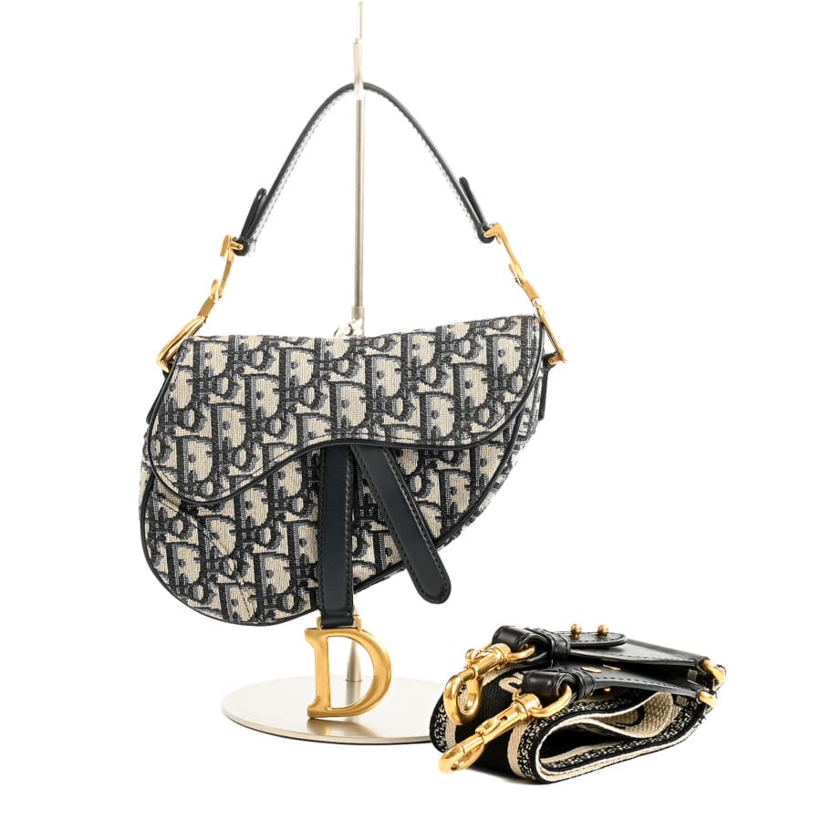 【中古A品】  ディオール ミニサドルショルダーバッグ  M0447CTZQ ジャガード 横浜関内店