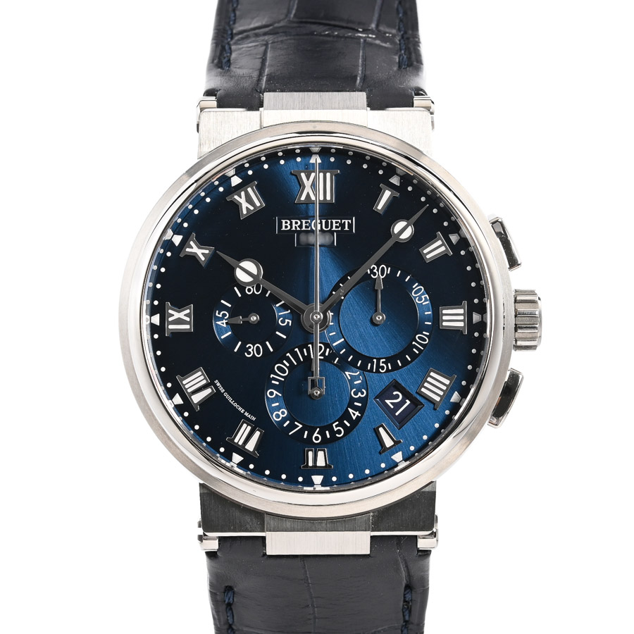 【中古A品】  ブレゲ マリーン クロノグラフ  5527TI/Y1/9WV チタニウム 元町本店