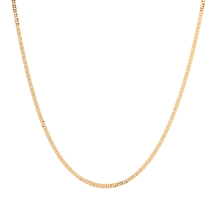 【中古A品】  ノンブランドジュエリー 喜平ネックレス 6面ダブル 10.1g   K18YG THE YOKOHAMA FRONT