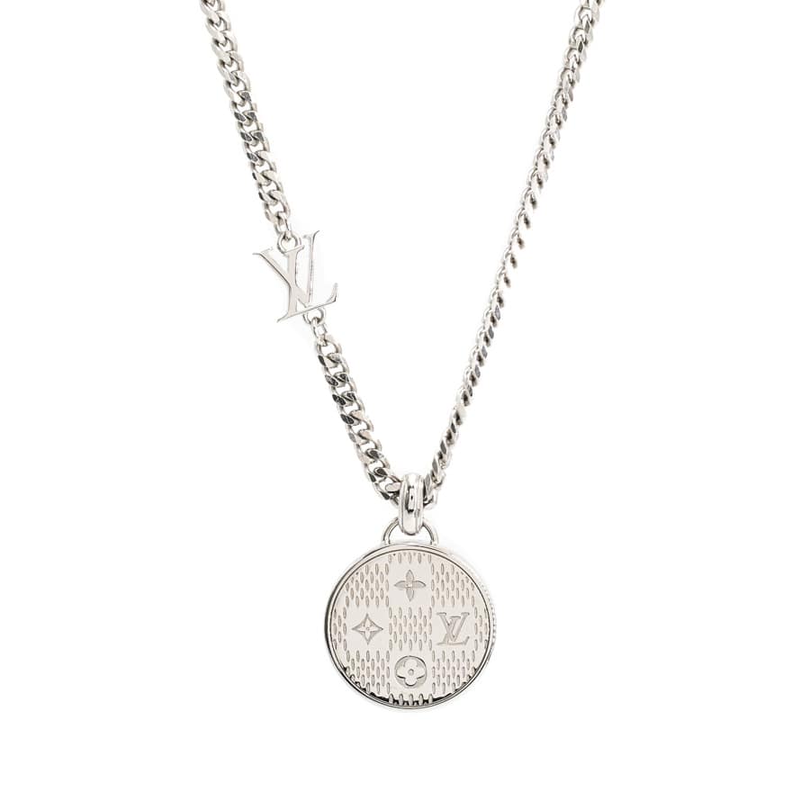 【中古A品】  ルイヴィトン ペンダントダミエステープル  M02446  銀座