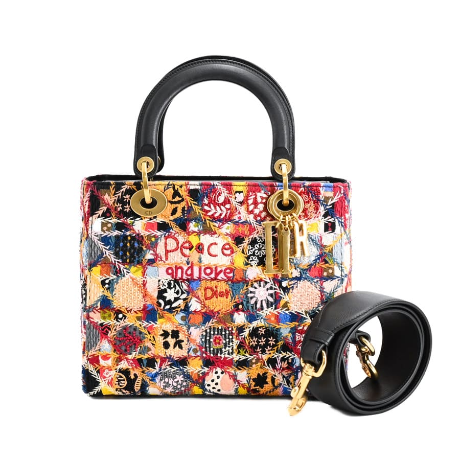 【中古A品】  ディオール レディディオールミディアム  M0579CRDU コットン 横浜関内店