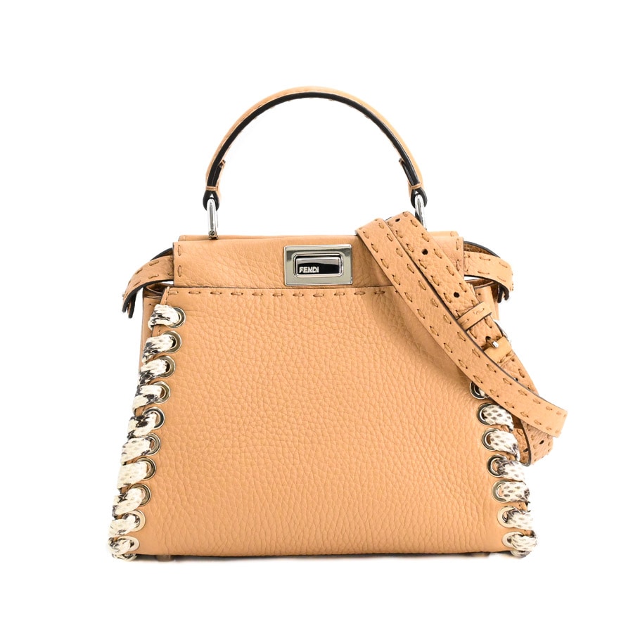 【中古SA品】  フェンディ ピーカブーミニ  8BN244-8AT 型押しレザー 横浜関内店