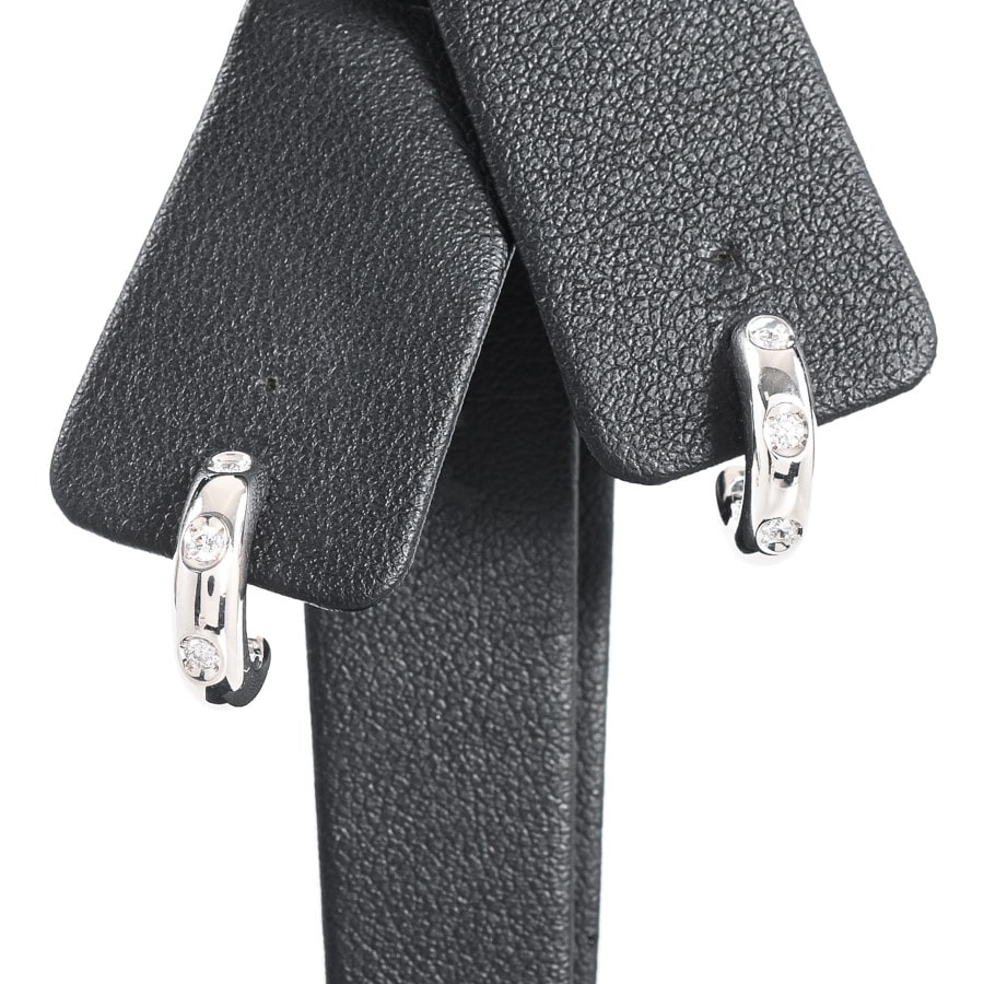 【中古A品】  ミキモト ダイヤ ピアス   K18ホワイトゴールド 横浜関内店