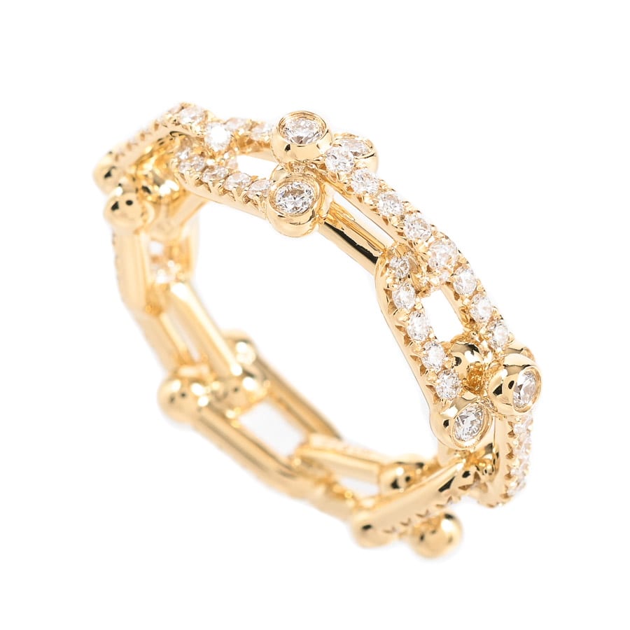 【中古A品】  ティファニー ハードウェア スモールリンク   K18イエローゴールド 横浜関内店