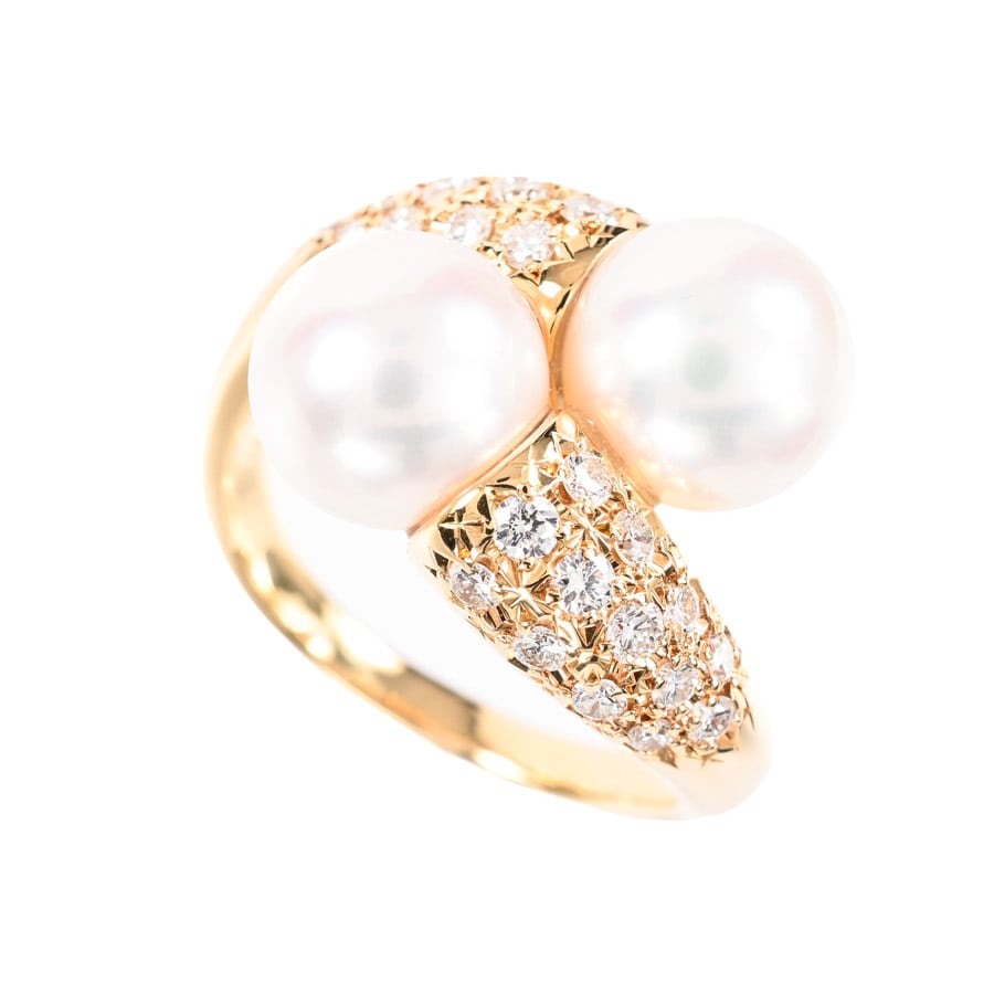 【中古A品】  タサキ パール リング   K18イエローゴールド 元町本店