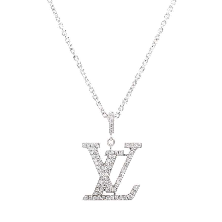 【中古A品】  ルイヴィトン パンダンティフLV GM   K18ホワイトゴールド 横浜関内店