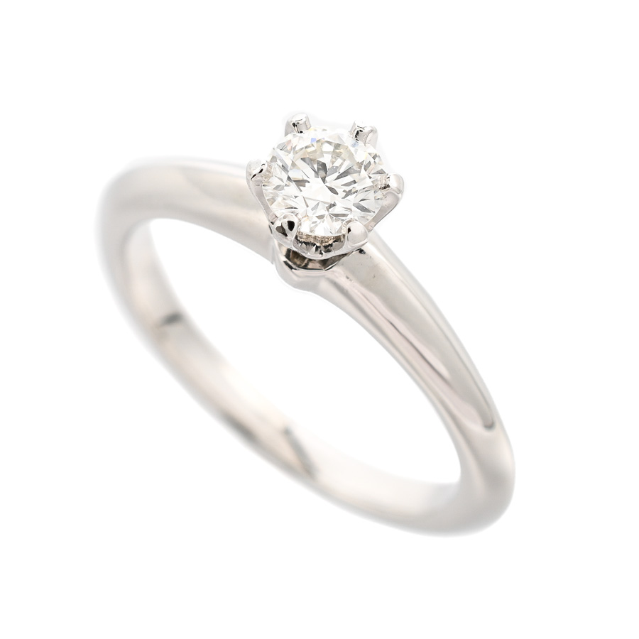 【中古A品】  ティファニー ソリティア   Pt950 銀座