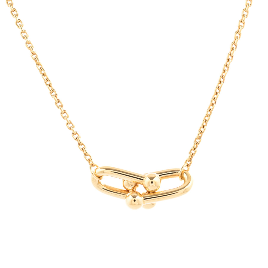 【中古A品】  ティファニー ハードウェア スモールダブルリンク   K18イエローゴールド 新宿歌舞伎町店