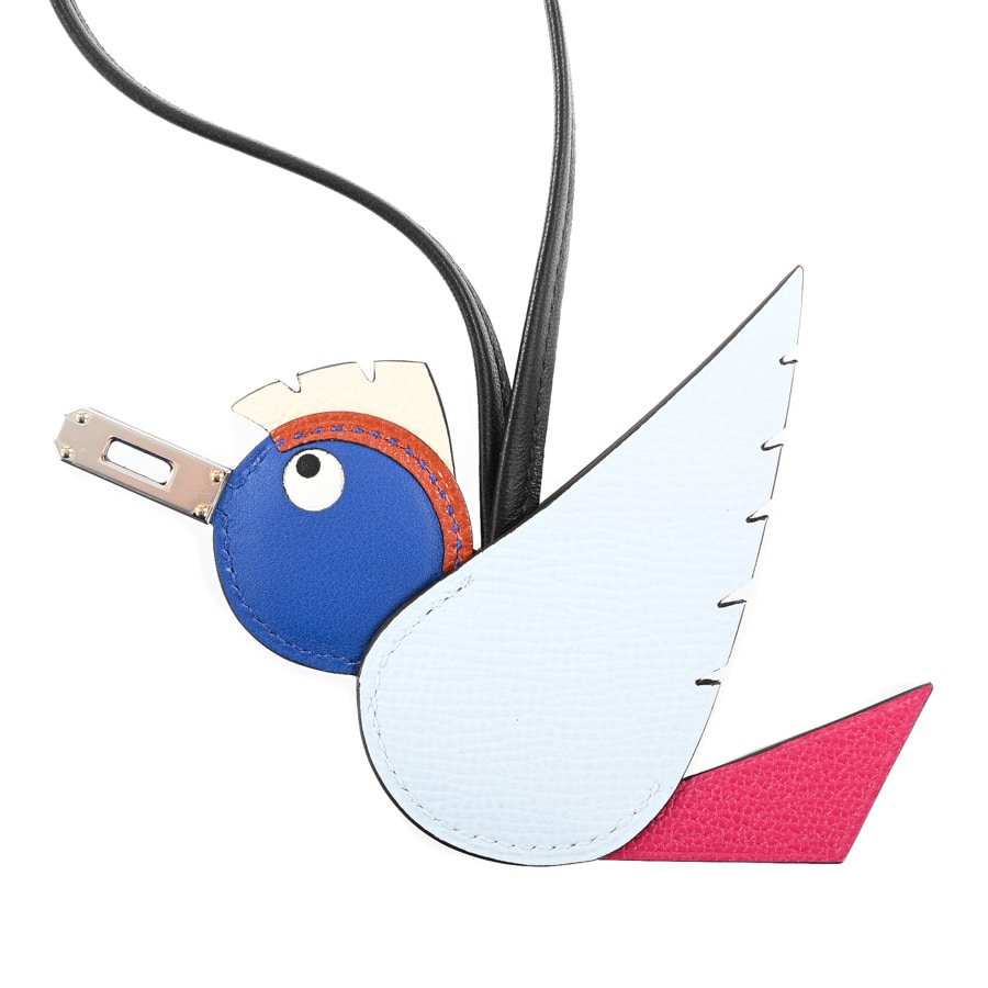 【中古SA品】  エルメス バーディチャーム   ヴォーエプソン 銀座