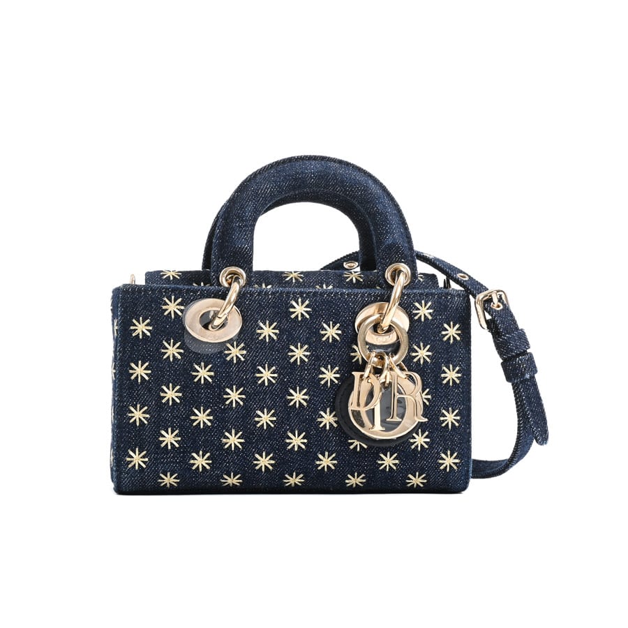 【中古A品】  ディオール Lady D-Joyマイクロバッグ   デニム 元町本店