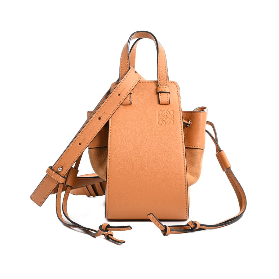 【中古A品】  ロエベ ハンモックドローストリングバッグミニ   カーフ THE YOKOHAMA FRONT