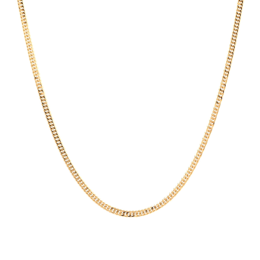 【中古A品】  ノンブランドジュエリー 喜平ネックレス 6面ダブル 13.1g   K18YG THE YOKOHAMA FRONT