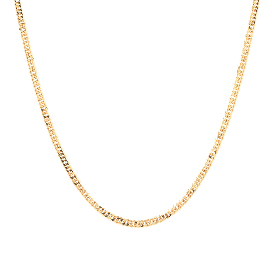 【中古A品】  ノンブランドジュエリー 喜平ネックレス 6面ダブル 12.0g   K18YG 銀座