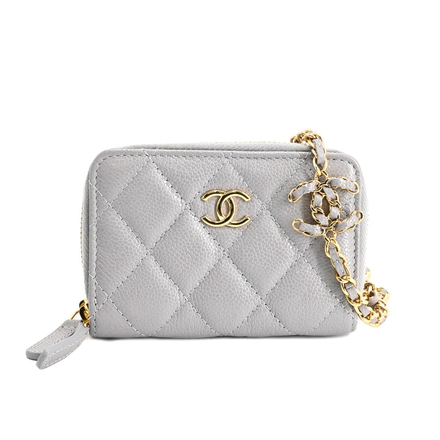 【中古A品】  シャネル チェーンコインパース  AP2308 キャビア 元町本店