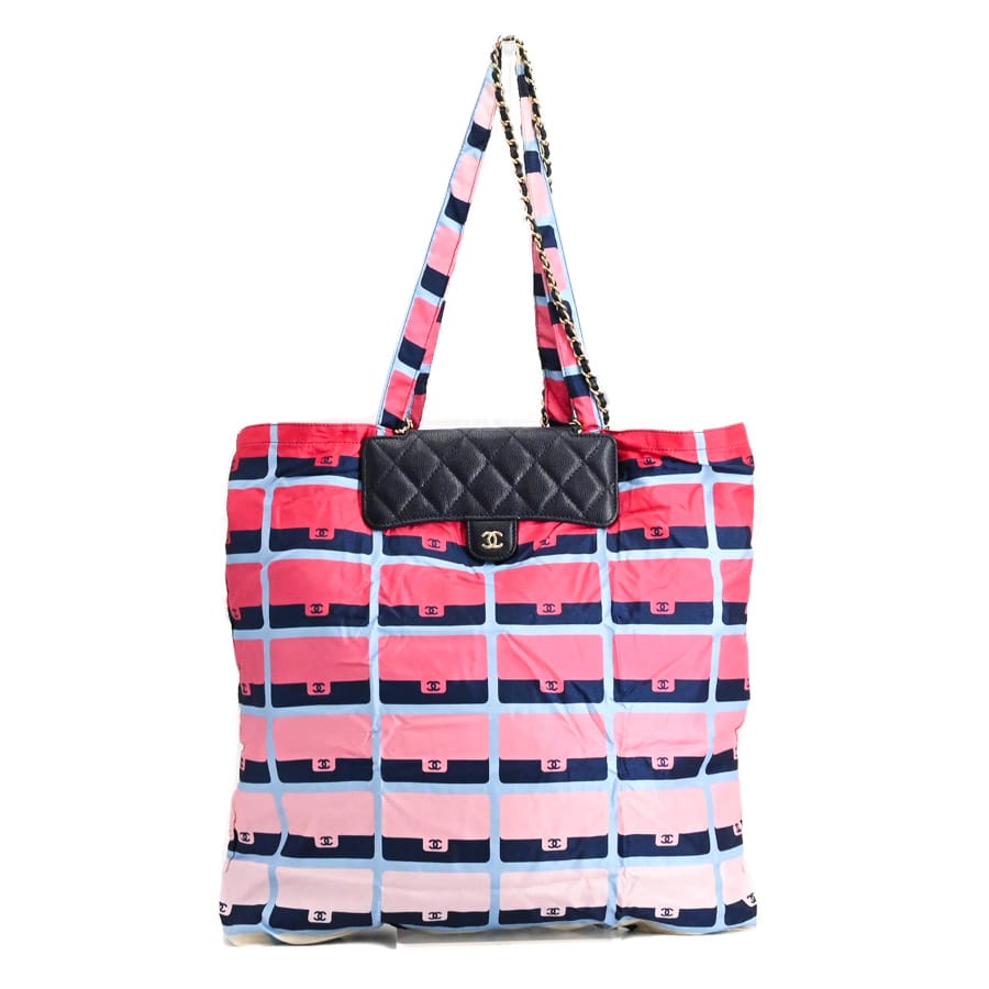 【中古A品】  シャネル エコバッグ  AP2095 キャビア 元町本店