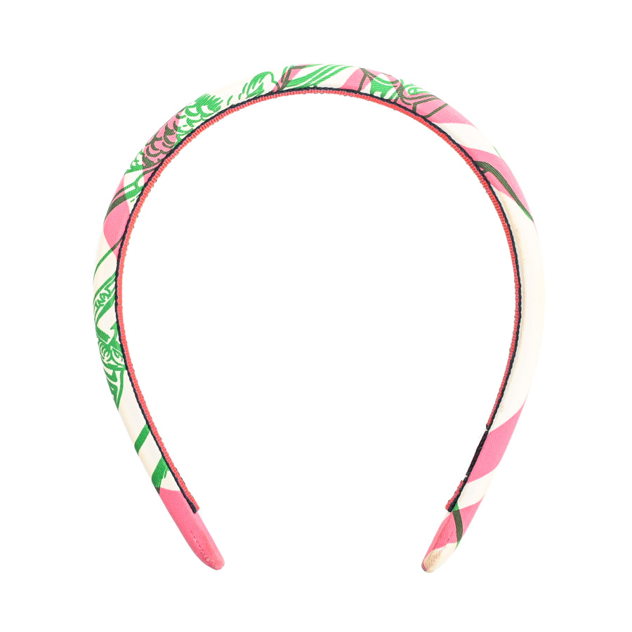 【中古B品】  エルメス カチューシャ   シルク 元町本店