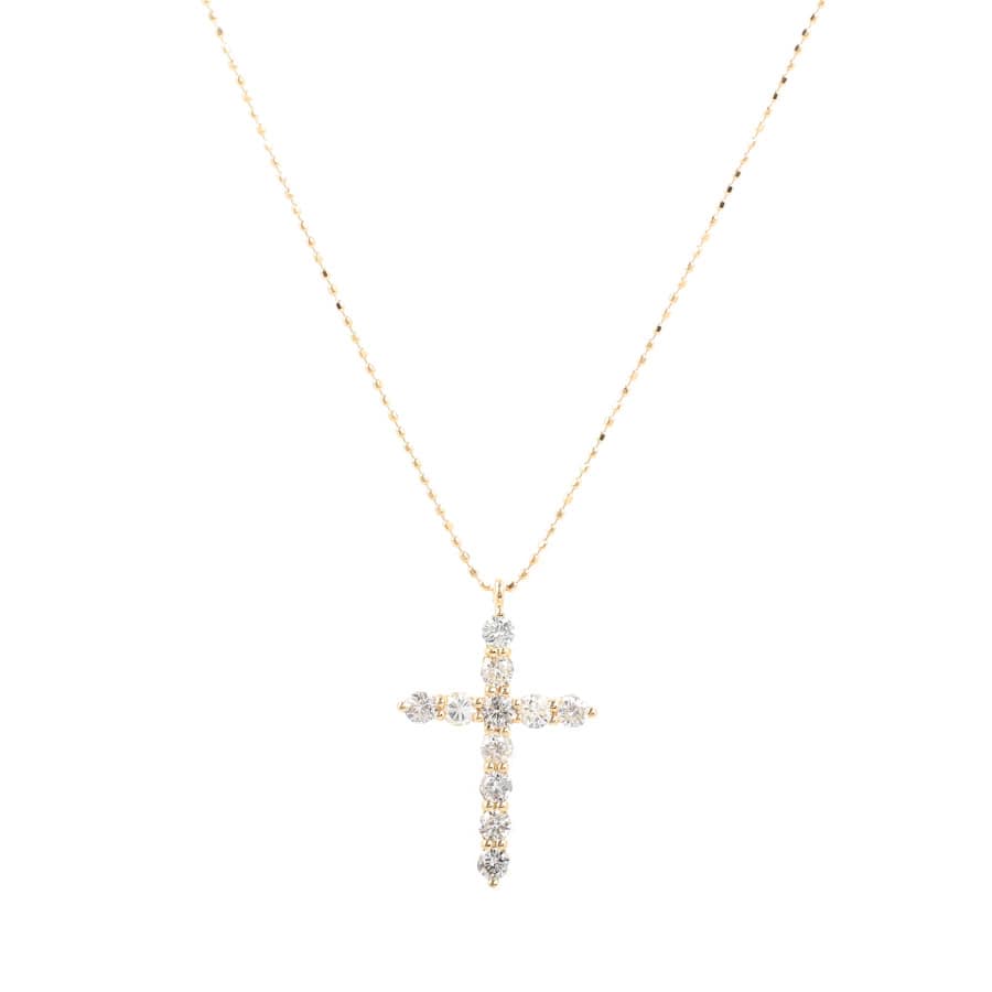 【中古A品】  ノンブランドジュエリー ダイヤ ネックレス   K18YG 元町本店
