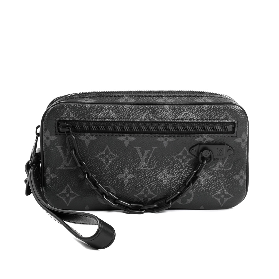 【中古SA品】  ルイヴィトン ポシェットヴォルガ モノグラムエクリプス M68321  元町本店