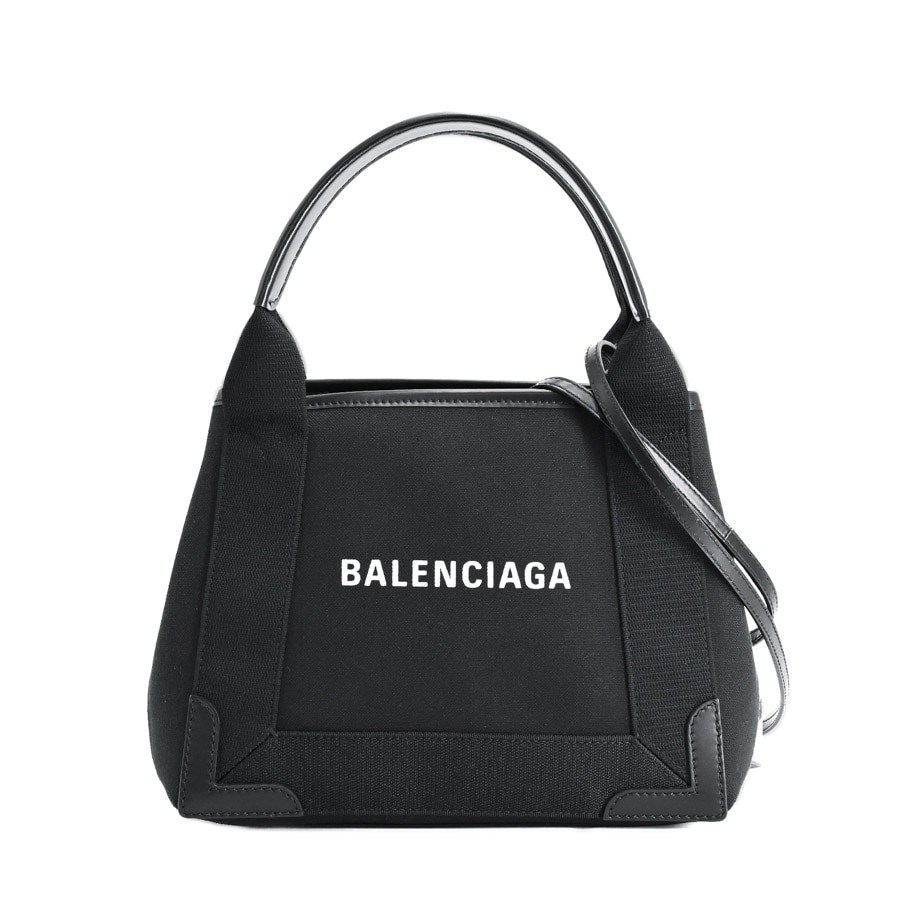 【中古A品】  バレンシアガ ネイビーカバスXS  390346 キャンバス 横浜関内店