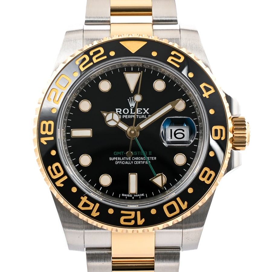 【中古A品】  ロレックス GMTマスター2  116713LN ステンレス/イエローゴールド SHIBUYA