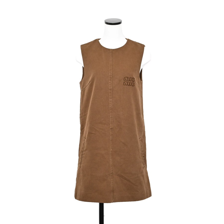 【中古AB品】  ミュウミュウ ミニワンピース  MF5146 コットン THE YOKOHAMA FRONT