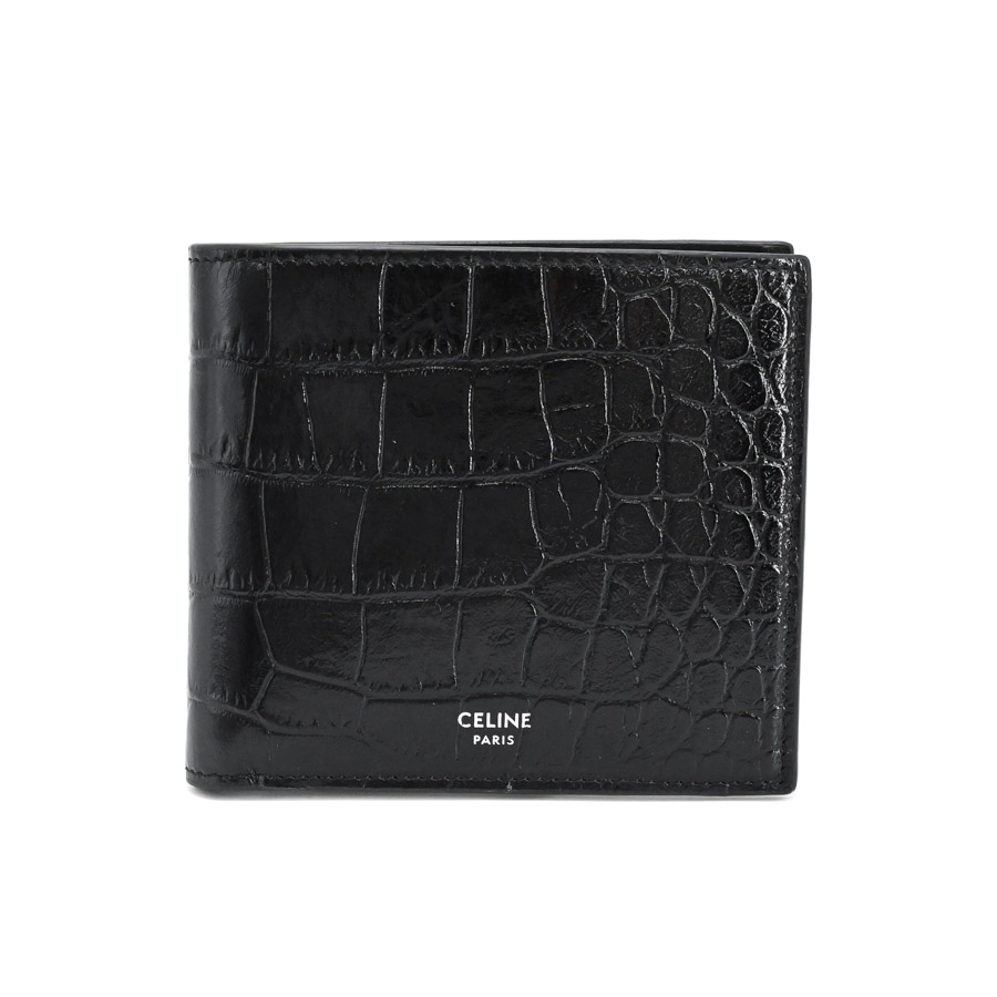 【中古A品】  セリーヌ バイフォールドウォレット  10C873 カタオシレザー THE YOKOHAMA FRONT