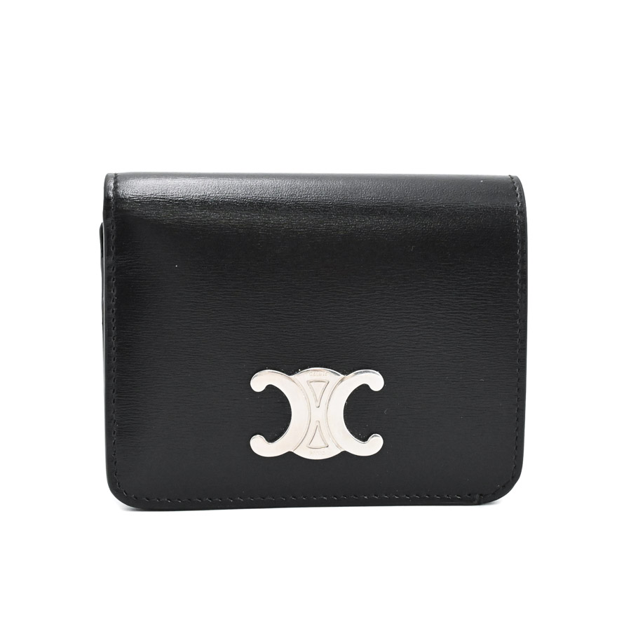 【中古A品】  セリーヌ コンパクトウォレット  10K623 カーフ 元町本店
