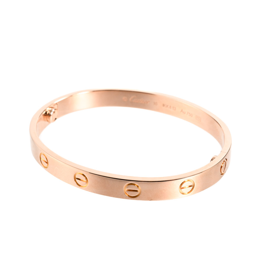 【中古A品】  カルティエ ラブブレス  B6067416 K18ピンクゴールド 銀座