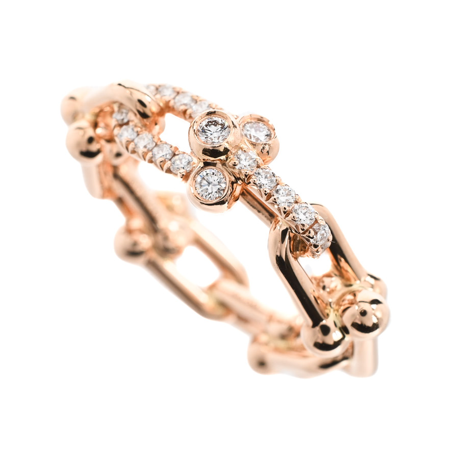 【中古A品】  ティファニー ハードウェア スモールリンク   K18ピンクゴールド 銀座