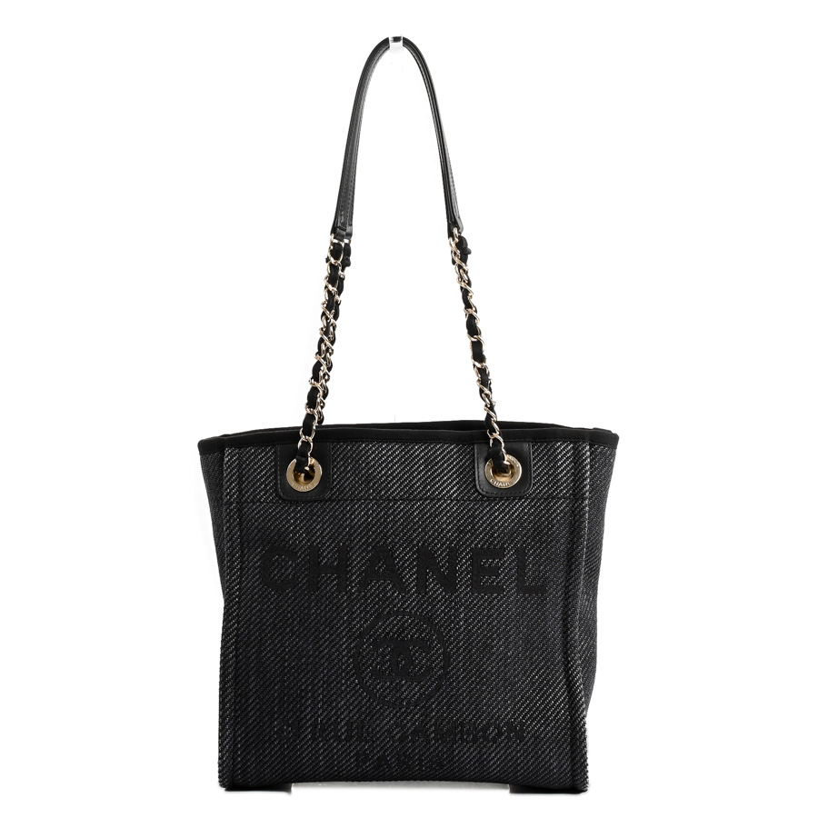 【中古A品】  シャネル ドーヴィルショッピングバッグ ドーヴィル A66939 キャンバス 横浜関内店