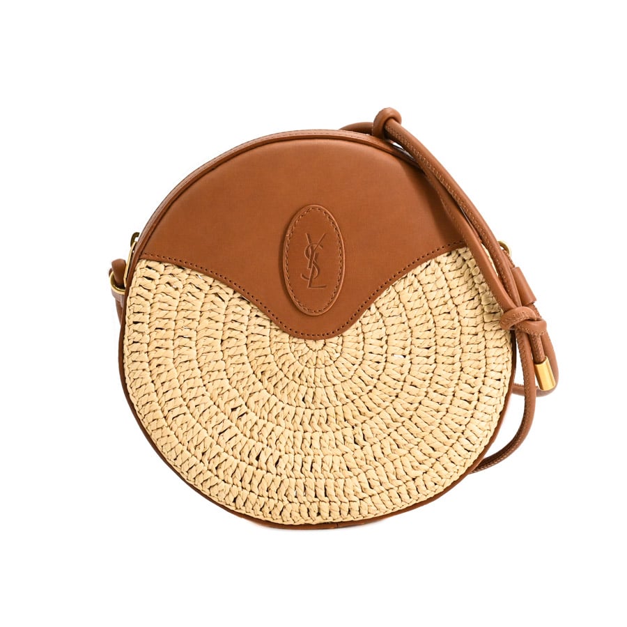 【中古A品】  サンローラン ラウンドカメラバッグ  685883 ラフィア 新宿歌舞伎町店