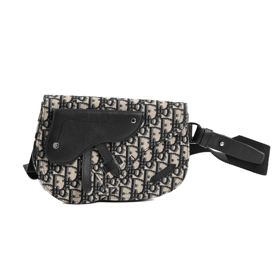 【中古A品】  ディオール サドルバッグ  1ADP0095YKY-H28E ジャガード 新宿歌舞伎町店