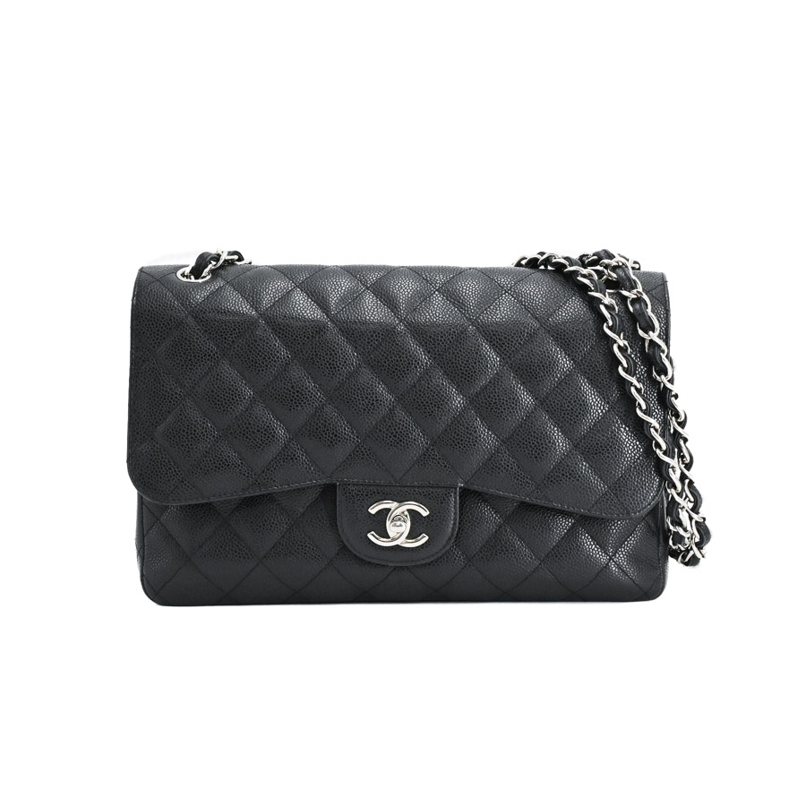 【中古B品】  シャネル クラシックラージハンドバッグ  A58600 キャビア 銀座