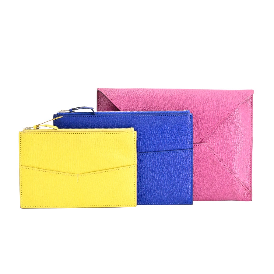 【中古AB品】  エルメス エンベロープトリオ   シェーブル 新宿歌舞伎町店