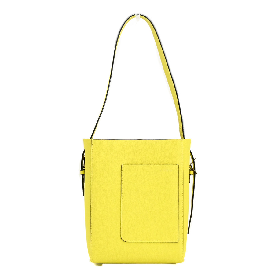 【中古A品】  ヴァレクストラ バケットバッグスモール   型押しレザー 元町本店