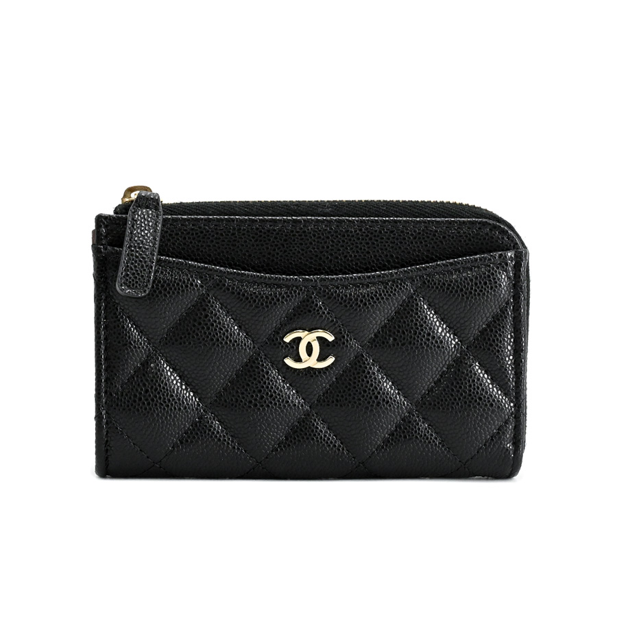 【中古A品】  シャネル クラシックジップカ-ドケース  AP3179 キャビア 横浜関内店