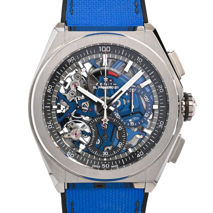 【中古A品】  ゼニス デファイ エル プリメロ 21  95.9002.9004/78.R584 チタニウム 銀座