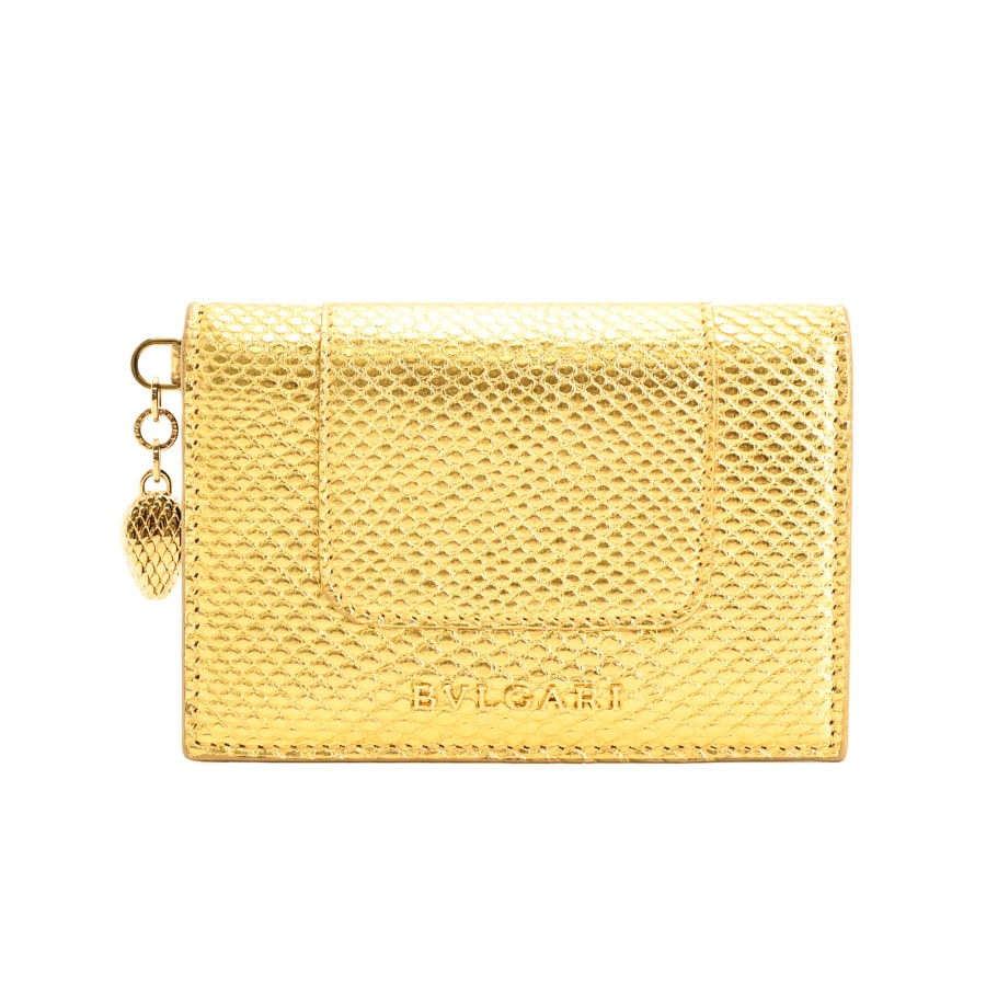 【中古SA品】  ブルガリ セルペンティフォーエバーカードホルダー   カタオシレザー 新宿歌舞伎町店