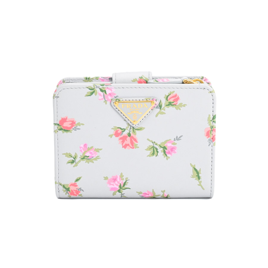 【中古A品】  プラダ トライアングルロゴ財布  1ML018 カーフ THE YOKOHAMA FRONT